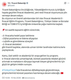İhracat Akademisi E-İhracat Eğitim Programı başladı