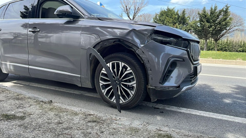 Otomobilin çarptığı yaya yaralandı