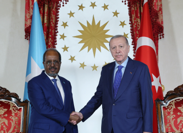 Cumhurbaşkanı Erdoğan, Somali Cumhurbaşkanı Hasan Şeyh Mahmud ile bir araya geldi
