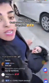 Sokakta tartıştığı kadını, canlı yayında bıçakla kulağından yaraladı