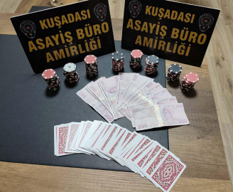 Aydın'da kumar oynayan 16 kişiye 185 bin 664 lira ceza