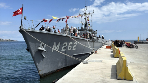'TCG Enez' gemisi, Tekirdağ'da ziyarete açıldı