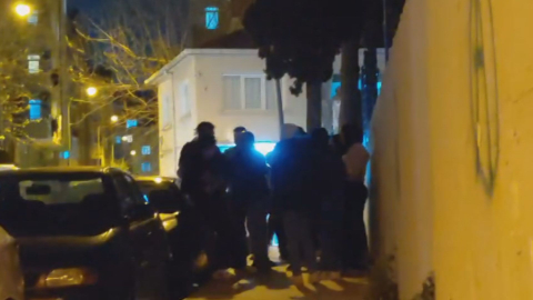 Pendik'te asker eğlencesinde iki grup arasında çıkan kavga kamerada