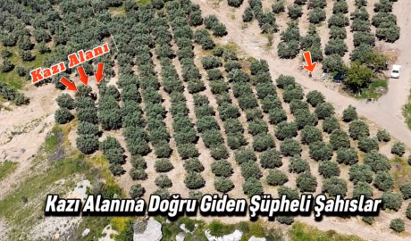 Kaçak kazıya dronla suçüstü: 6 gözaltı