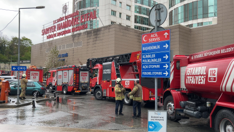 Sarıyer'de hastanede yangın - 1