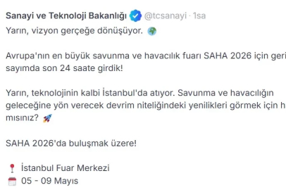 Bakanlıktan SAHA 2026 paylaşımı