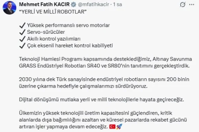 Bakan Kacır: Dijital dönüşümü yerli ve milli teknolojilerle hayata geçireceğiz