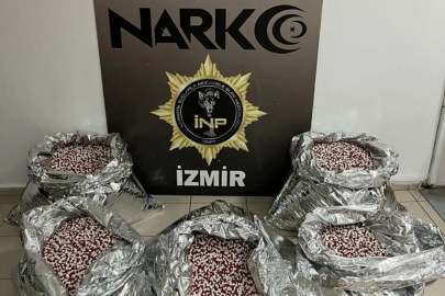 İzmir'de 11 milyon 904 bin 456 sentetik hap ele geçirildi