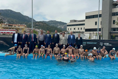 Marmaris’te sporcular için portatif havuz