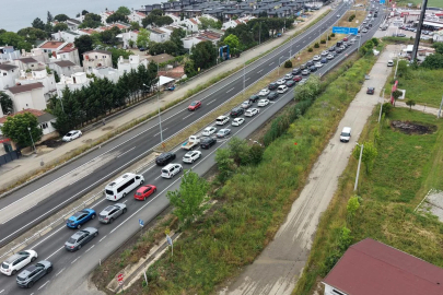İstanbul-Tekirdağ kara yolunda trafik yoğunluğu / Ek fotoğraflar