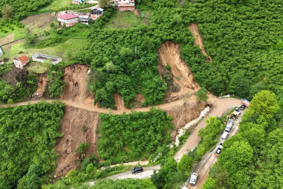 Giresun’da heyelan riski altındaki 33 ev tahliye edildi