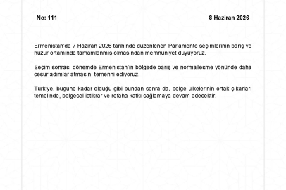 Dışişleri’nden Ermenistan’daki parlamento seçimlerine ilişkin açıklama 