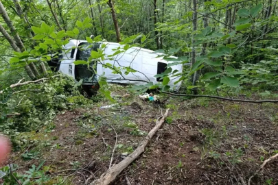 Ordu'da minibüs şarampole yuvarlandı: 11 yaralı