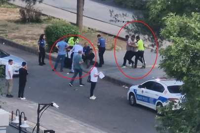 Adliye binasını görüntüleyen kişiler kendilerini uyaran polise saldırdı: 4 gözaltı