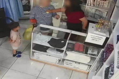 Ücret nedeniyle tartıştığı terzinin kızını darbetti; olay kamerada