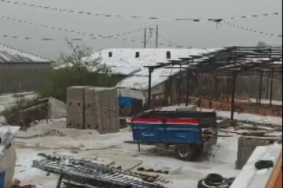 Sivas'ta sağanak ve dolu yağışı