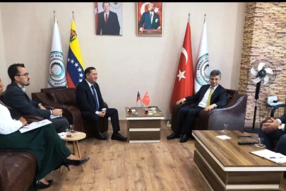 Venezuela’nın Ankara Büyükelçisi Gutierrez, SANKON’u ziyaret etti